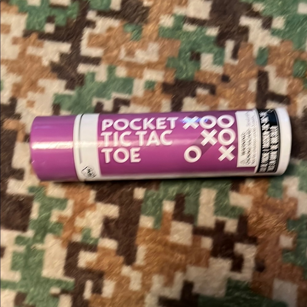 Purple Pocket Tic Tac Toe Game